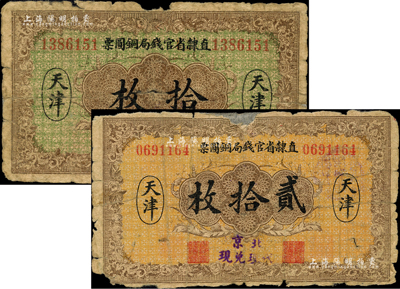 民国十年（1921年）直隶省官钱局铜圆票...