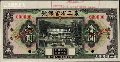 民国十八年（1929年）东三省官银号壹圆...