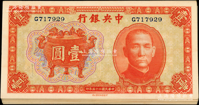 民国二十五年（1936年）中央银行中华版...