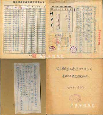 1951年上海《梅林罐头食品厂股份有限公...