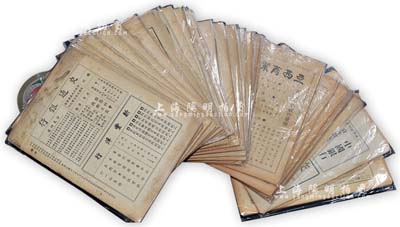 1934至1949年《银行週报》26册不同、《财政评论》1册，合计共有27册，内中文章涉及证券交易所研究、公债股票、银行金融、财政币制等诸多领域，乃研究民国金融经济及银行业动态之宝贵资料；保存尚佳，敬请预览和重视