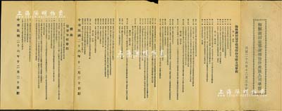 民国二十六年（1937年）《梅县谢田益群煤矿股份有限公司章程》1份，内中详列总则、股东会、董事会、检查人会、附则共5章44条，另附录有“益群分厂章程”（属烟户股东会），内容丰富，保存甚佳，敬请预览