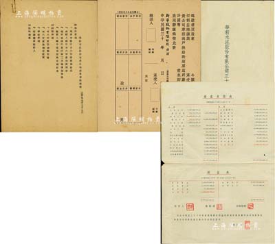 1947年《华新水泥股份有限公司三十六年度决算书》1份，另附会议议程、空白股票过户书各1张；这是中国最早的水泥厂，创办于清代1907年，迄今为上市公司（股票代码600801）；保存甚佳，敬请预览