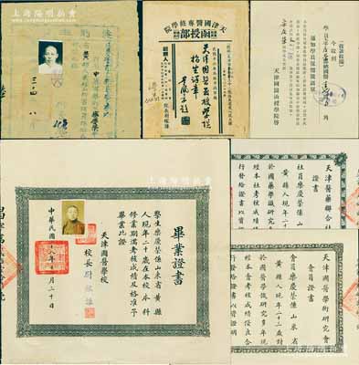 民国时期中医文献一宗共6件不同，详分：①...