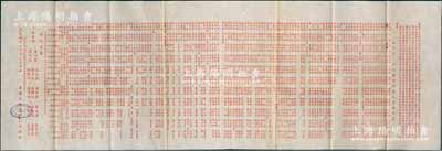 民国卅八年（1949年）香港大新有限公司“第二十届董事候选人芳名录”1份，尺寸790×267mm，内中收录有上千位董事候选人名录，及现任董事会各成员姓名等，可适用于老股票之辅助展览和馆藏，保存甚佳，敬请预览