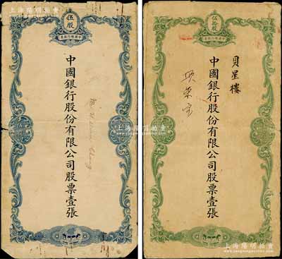 民国时期（1929-）中国银行股份有限公...