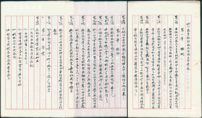 民国时期（1936年）《四川美丰银行股份有限公司章程》1册，通本墨字书写，其资本总额为国币120万元，分为12000股，内中详列总纲、股份、营业、组织、会议、会计、附则共7章35条，并开列曾禹钦、周见三、康心如、胡汝航、周克明、周云浦、杨梦候七位发起人姓名与住址，内容详实，极富史料研究价值；该行原属中美合资银行，至1927年美方全部退股后，成为纯粹华商银行，1936年经财政部注