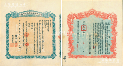 宣统二年（1910年）商办西山煤矿有限公...