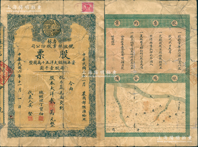 民国六年（1917年）吉林镜波林业股份公...