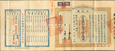 民国七年（1918年）河南六河沟煤矿股份...