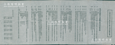民国时期（约1944年）《儿童书局图书文具股份有限公司章程草案》1份，内中详列总则、股份、股东会、董事及监察人、职员、决算和附则等七章共28条，言明资本国币1000万元，分作100万股，其开列之发起人姓名包括蒉延芳（宁波帮工商业巨子）、罗友兰（犹太巨商哈同养子）、张一渠（创始人兼总经理）等；儿童书局是中国第一家以出版儿童读物为主的出版社，亦发行有老股票存世，保存甚佳，敬请预览